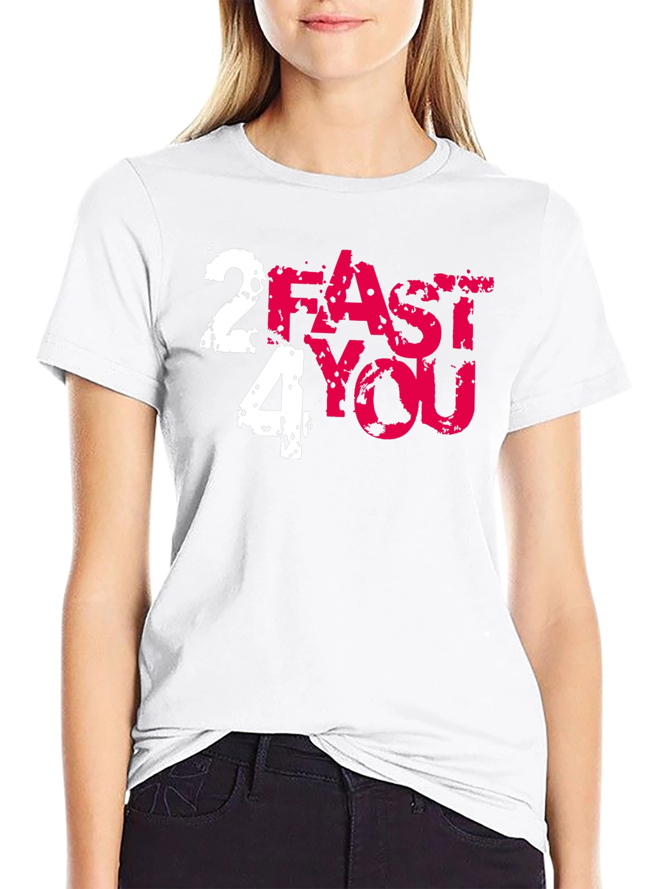 2 Fast 4 You Graphic Tee - Black
