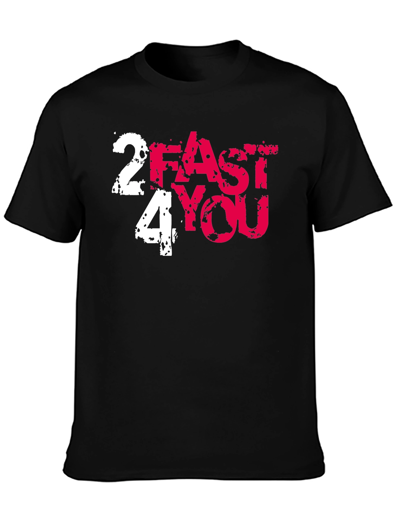 2 Fast 4 You Graphic Tee - Black