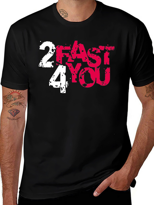 2 Fast 4 You Graphic Tee - Black