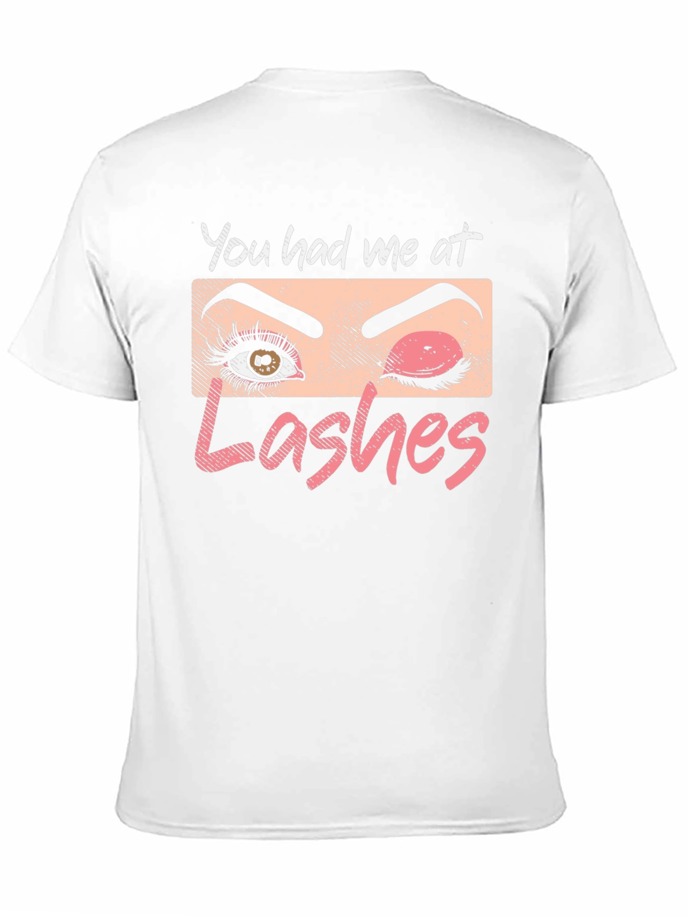 You Had Me At Lashes Graphic T-Shirt - Black