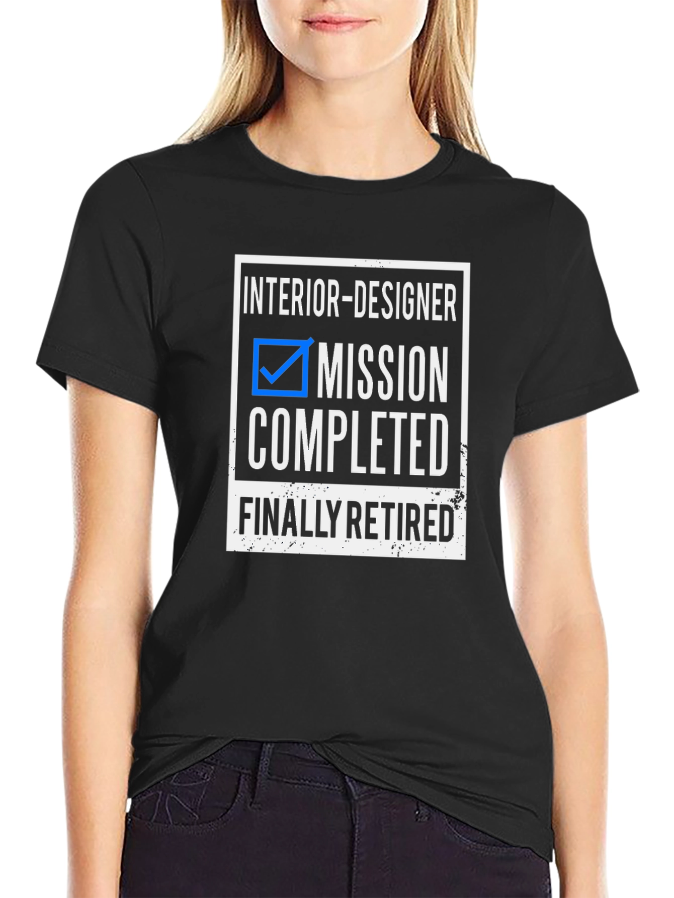 Interior Designer Mission Completed Retired T-Shirt