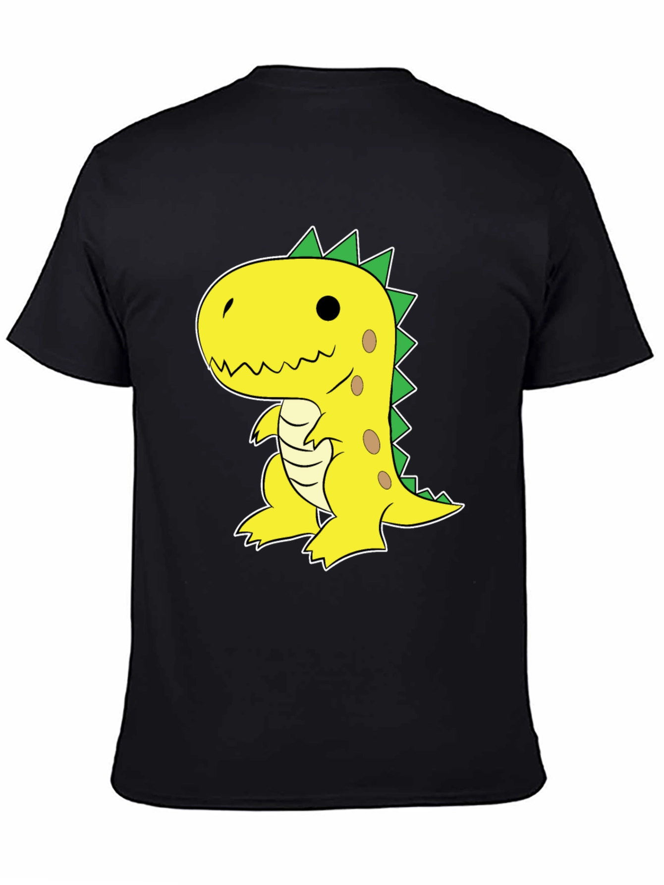 Dino Graphic Tee - Fun & Casual Black T-Shirt