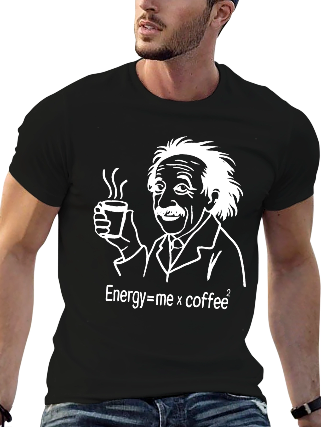 Einstein Coffee Equation Graphic T-Shirt