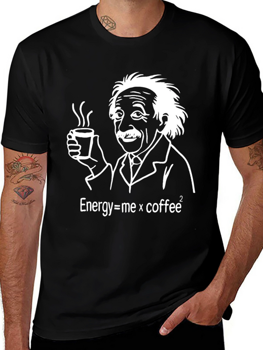 Einstein Coffee Equation Graphic T-Shirt