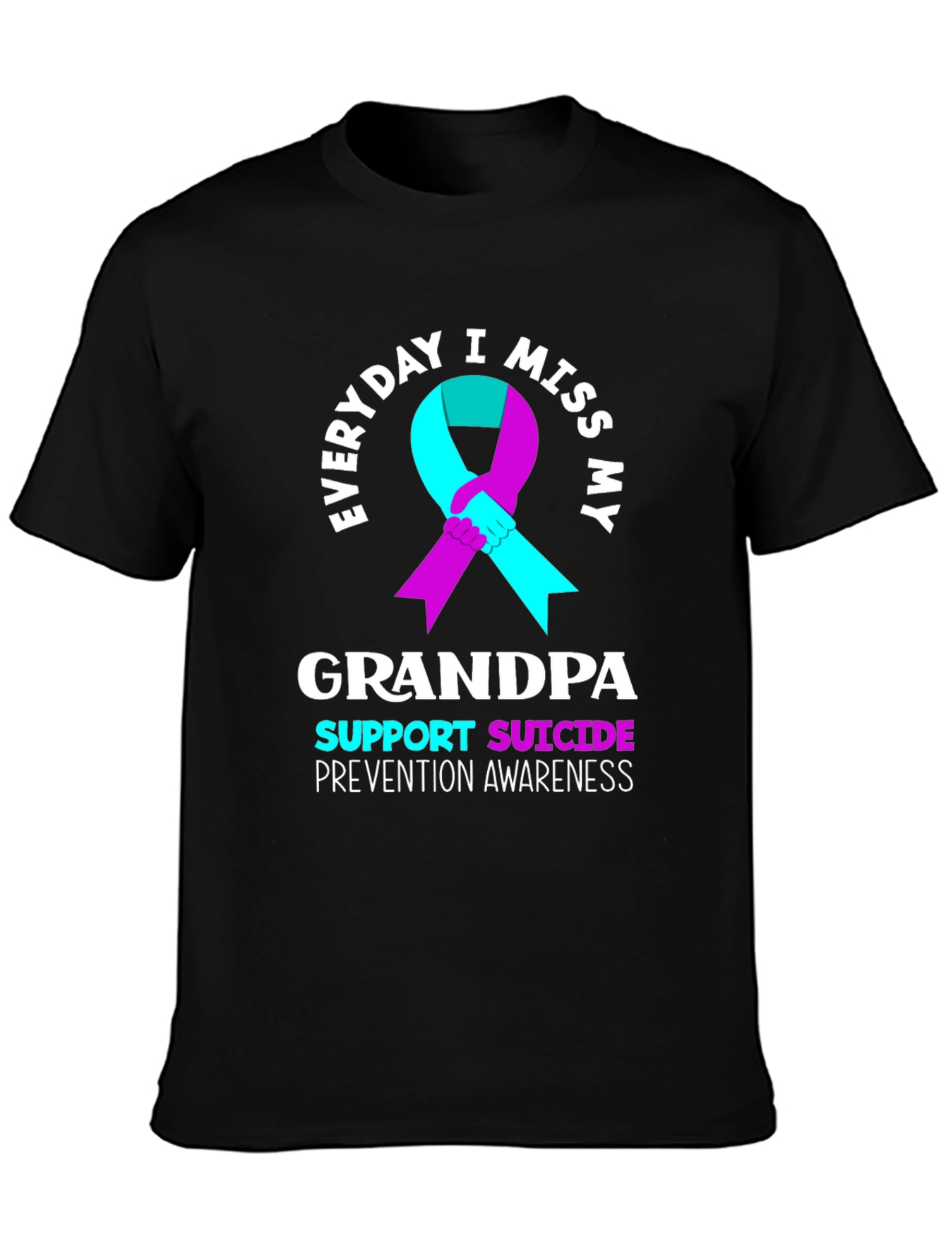 Everyday I Miss My Grandpa Suicide Prevention Awareness T-Shirt
