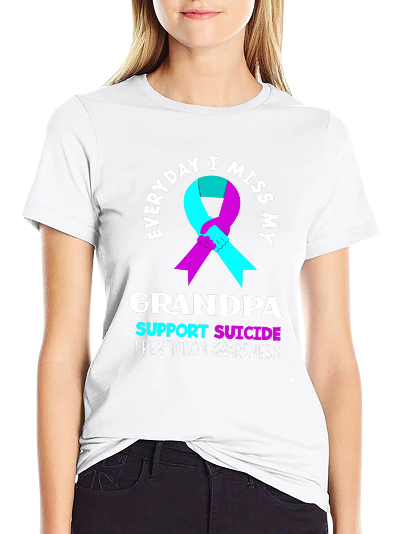 Everyday I Miss My Grandpa Suicide Prevention Awareness T-Shirt