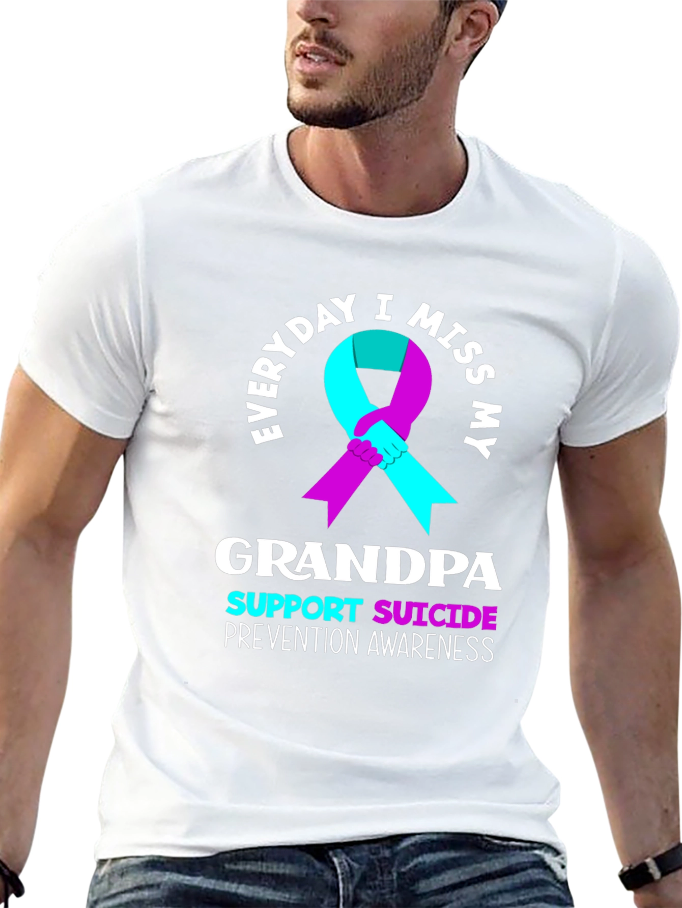Everyday I Miss My Grandpa Suicide Prevention Awareness T-Shirt