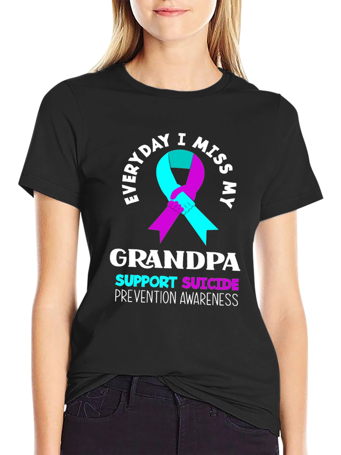 Everyday I Miss My Grandpa Suicide Prevention Awareness T-Shirt
