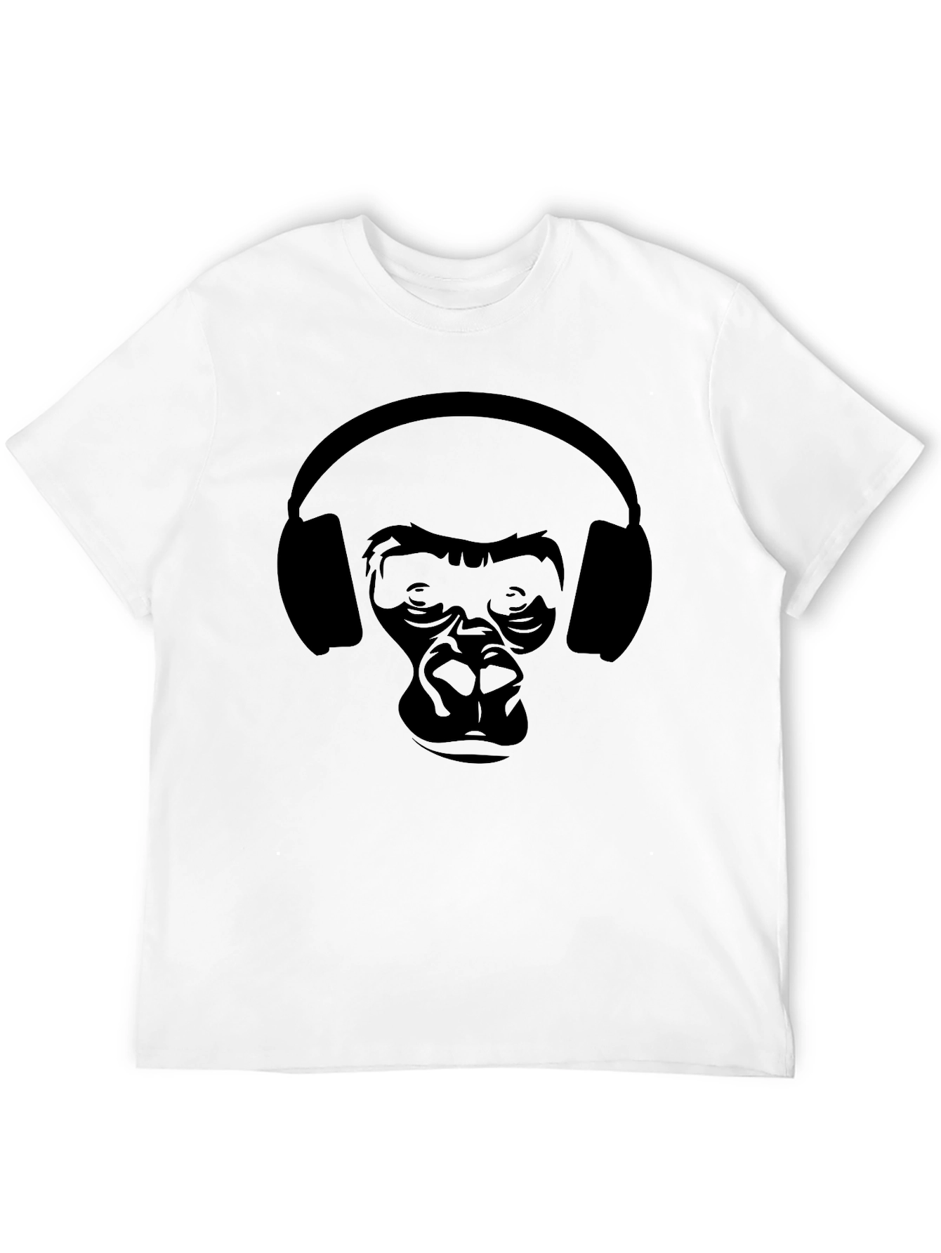 Gorilla Headphones Graphic T-Shirt