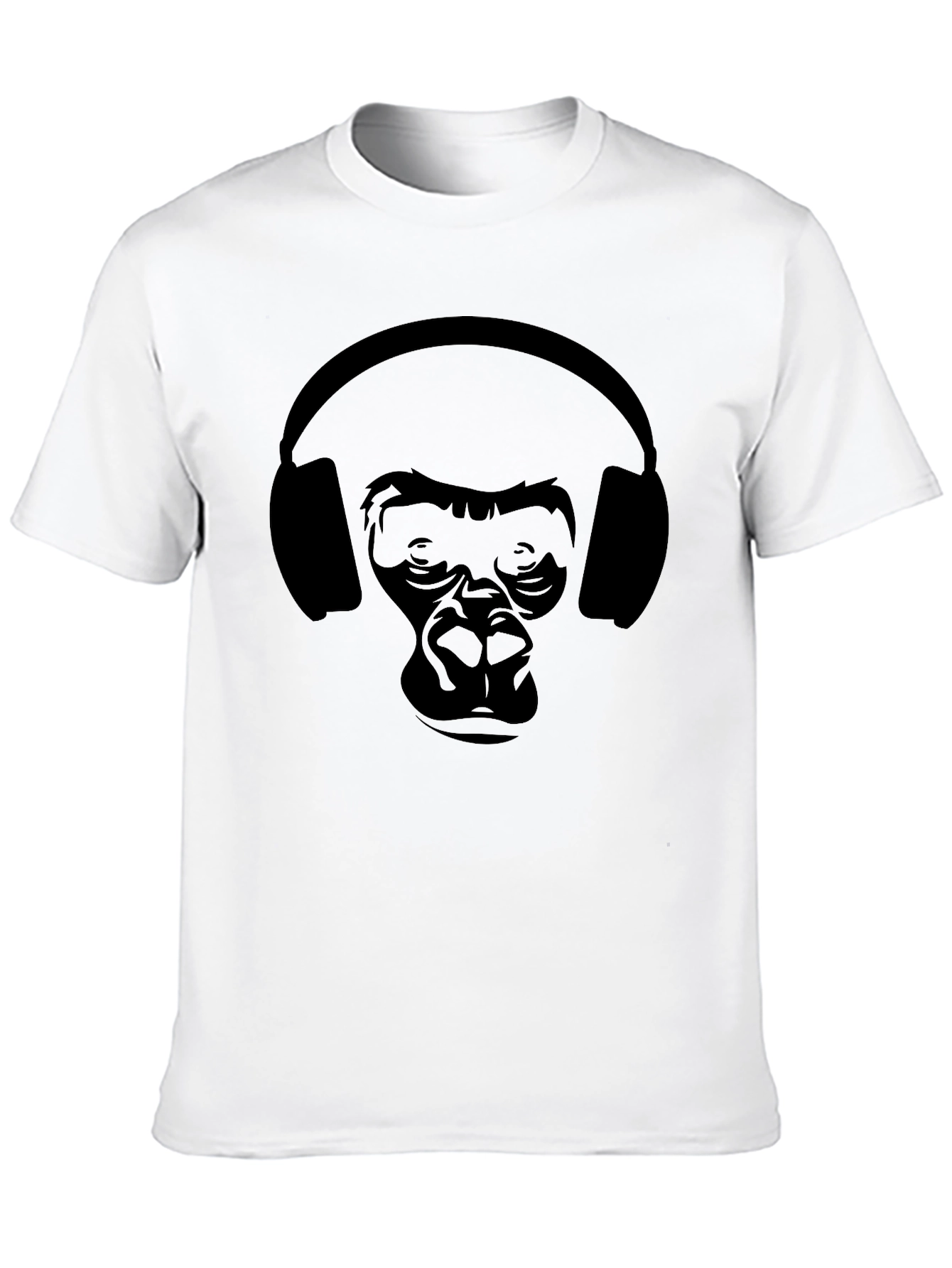 Gorilla Headphones Graphic T-Shirt