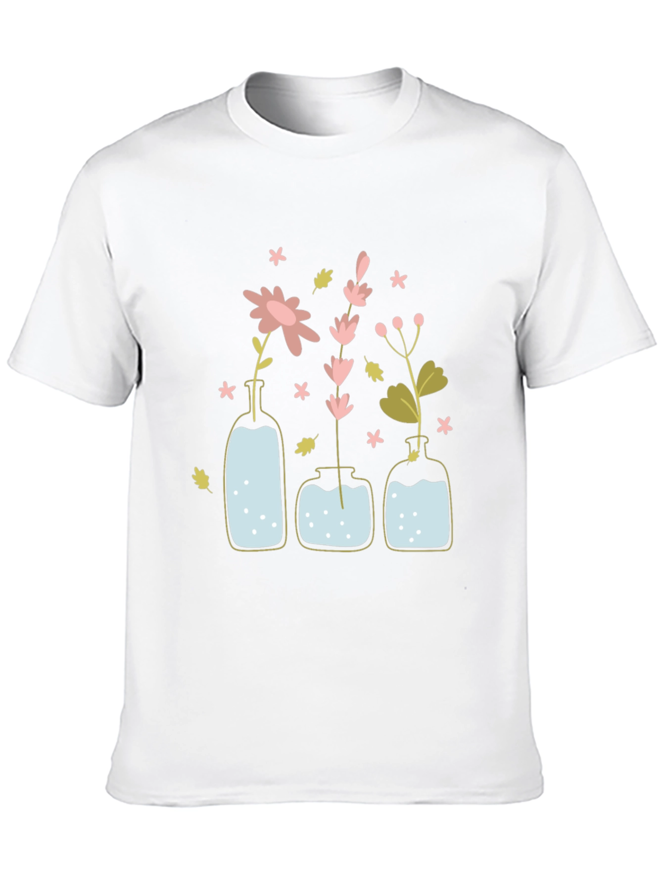 Floral Vases Graphic T-Shirt