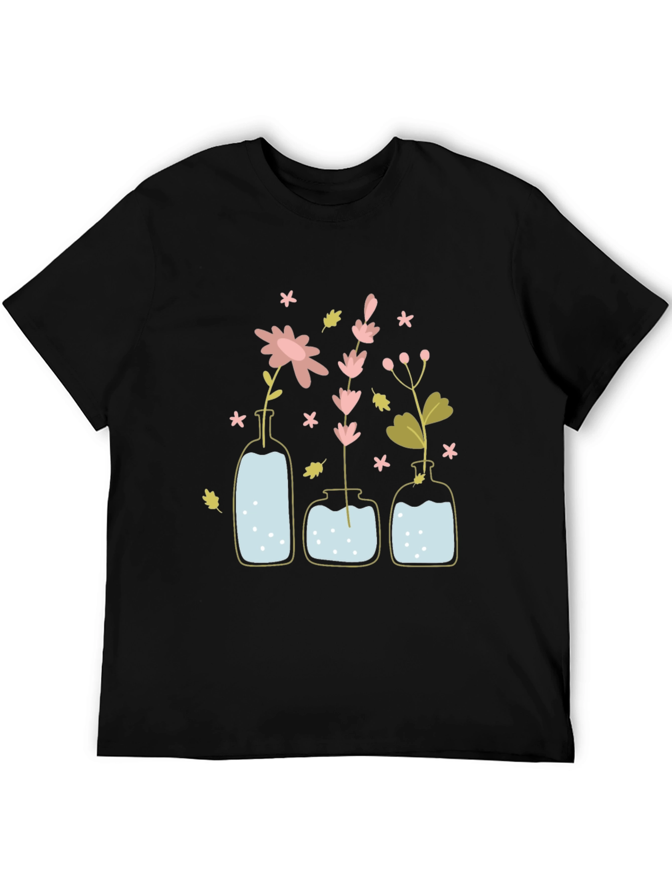 Floral Vases Graphic T-Shirt