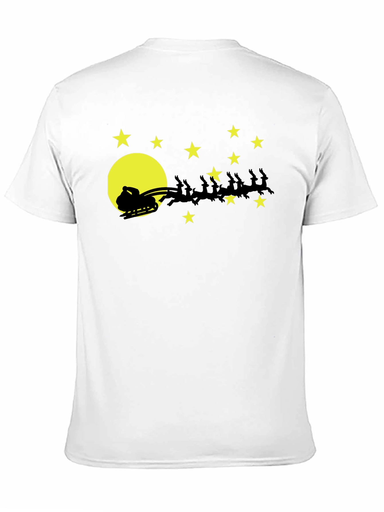 Santas Sleigh T-Shirt Christmas Holiday Tee