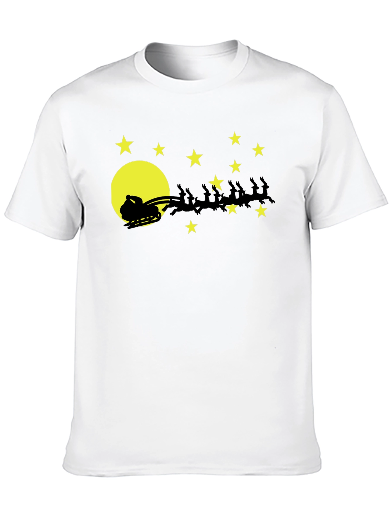 Santas Sleigh T-Shirt Christmas Holiday Tee