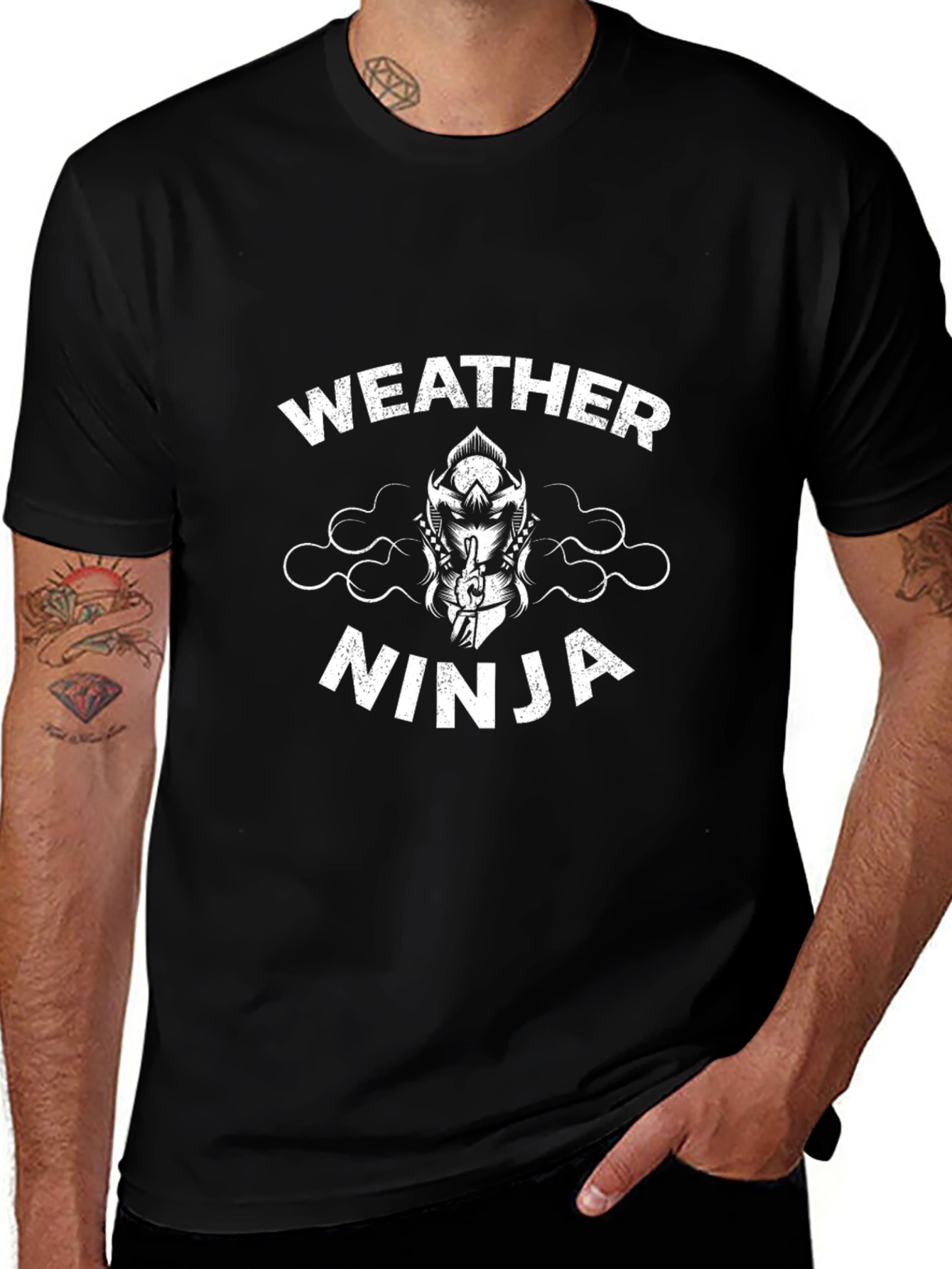 Weather Ninja T-Shirt - Black