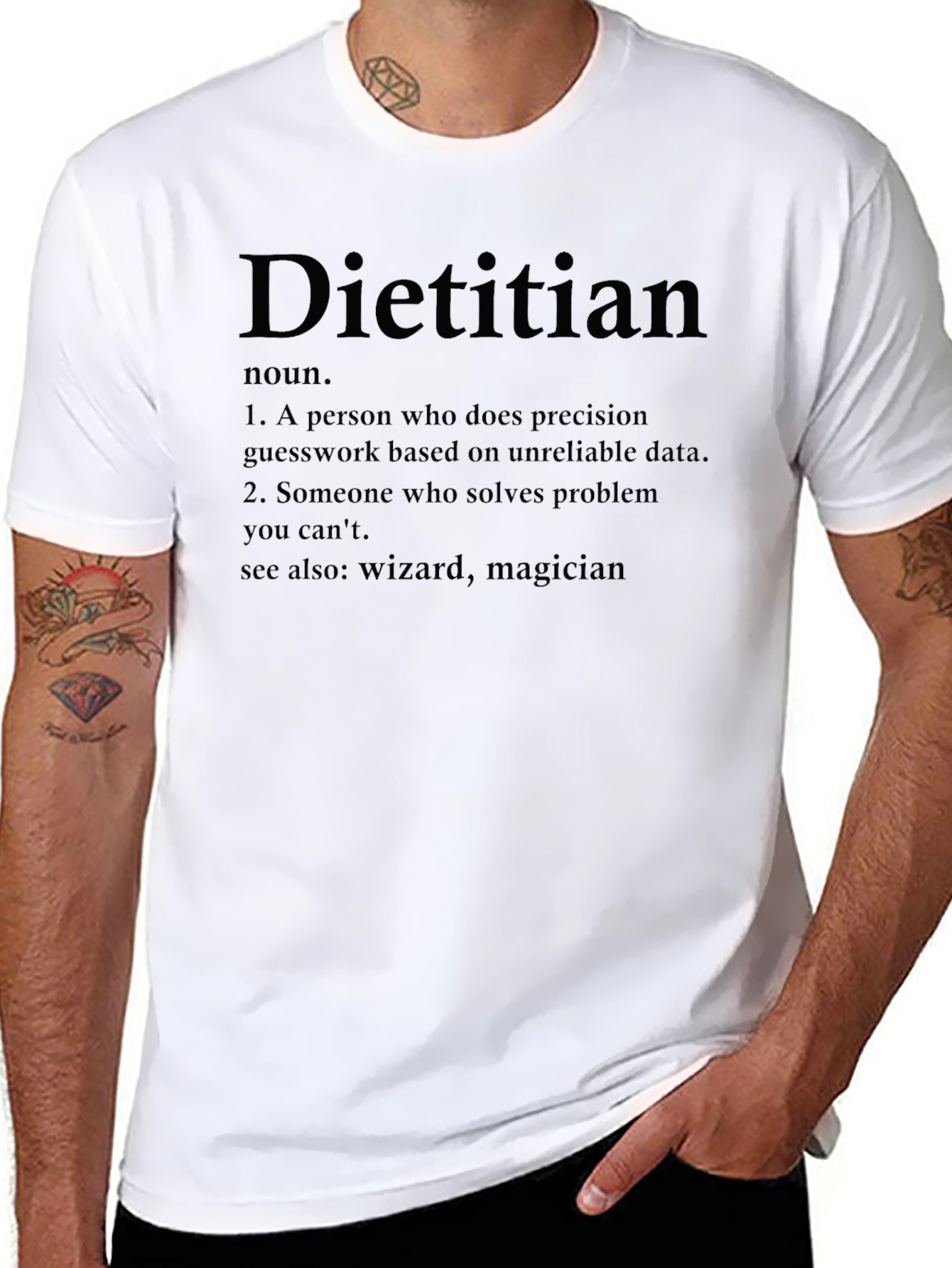 Dietitian Definition Black T-Shirt