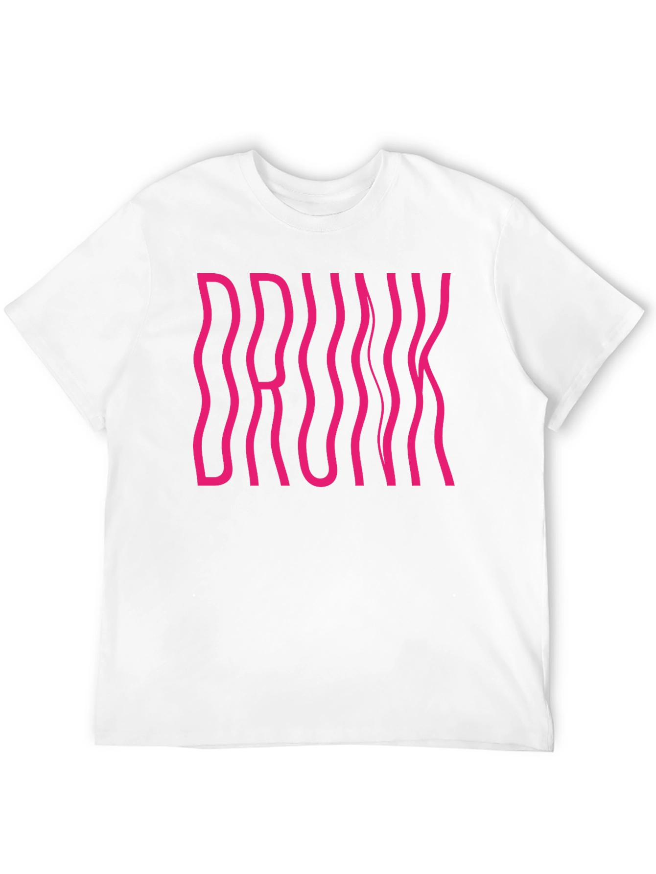 Drunk Graphic Tee - Black Cotton Crew Neck Shirt