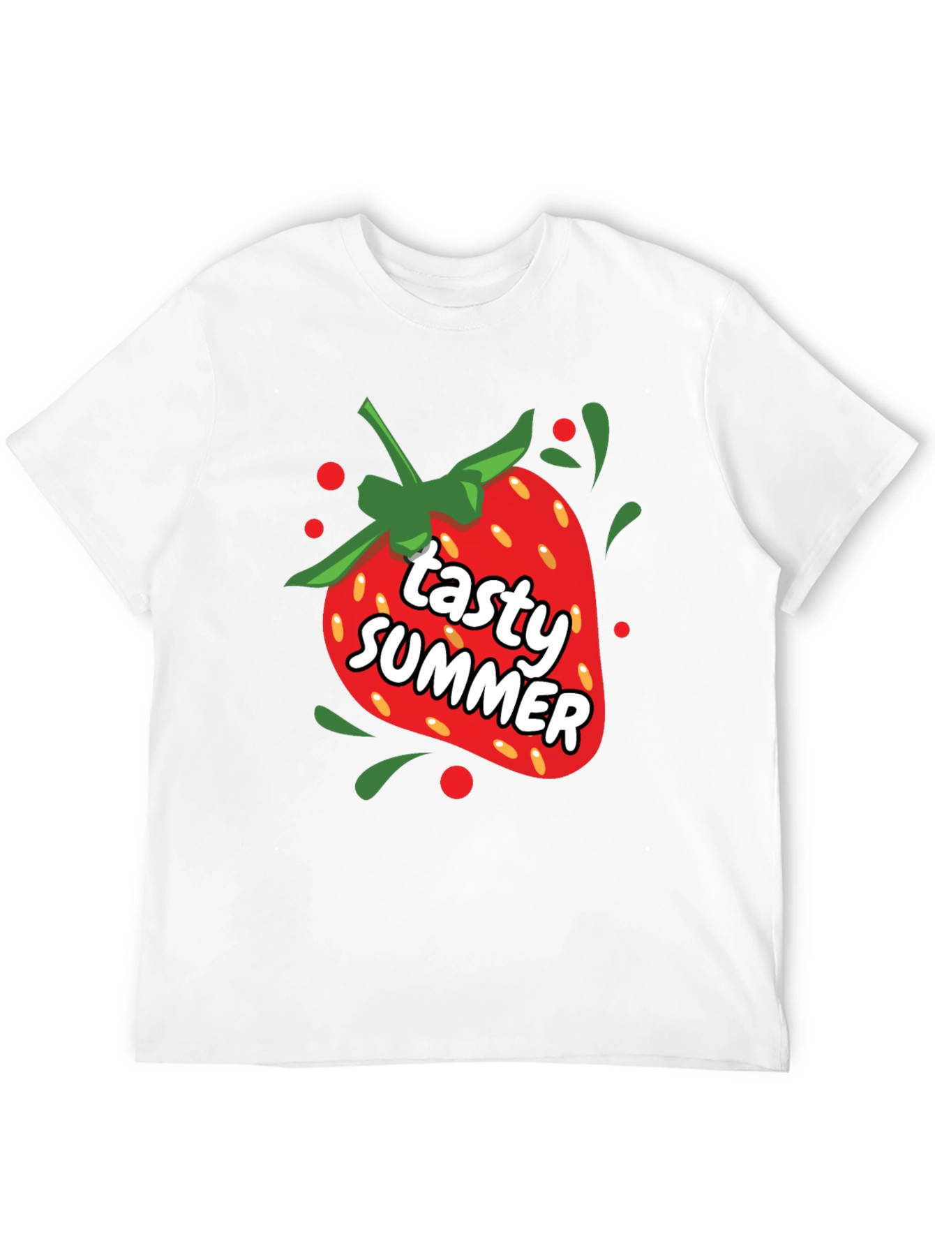 Tasty Summer Strawberry Graphic T-Shirt