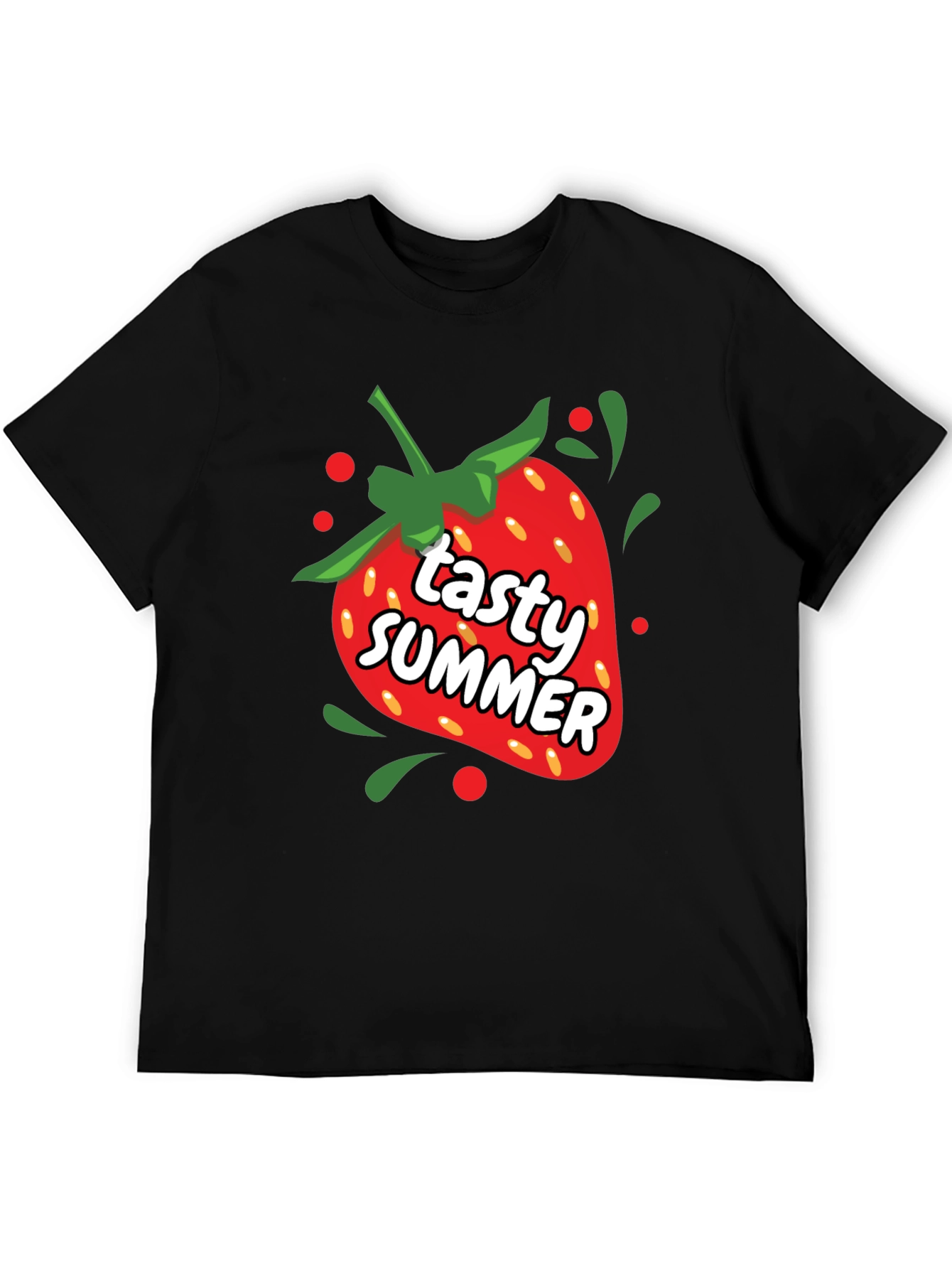 Tasty Summer Strawberry Graphic T-Shirt