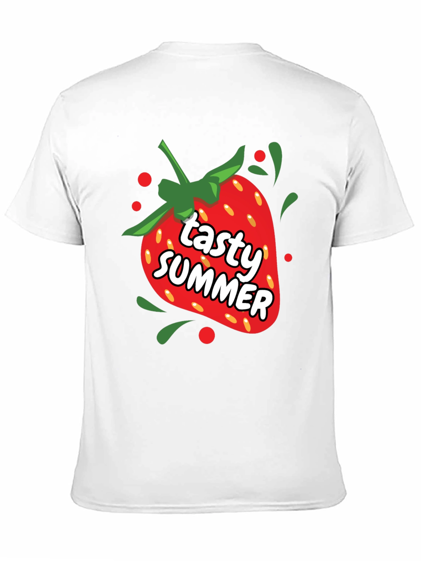Tasty Summer Strawberry Graphic T-Shirt