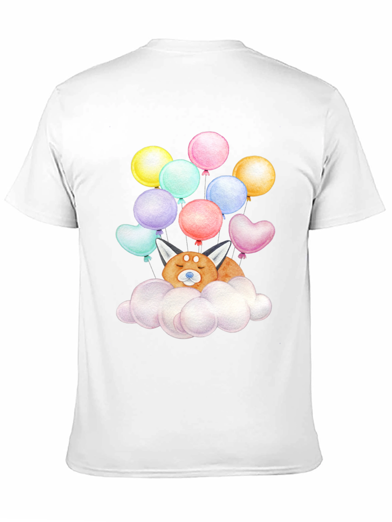 Red Panda Cloud Balloons T-Shirt
