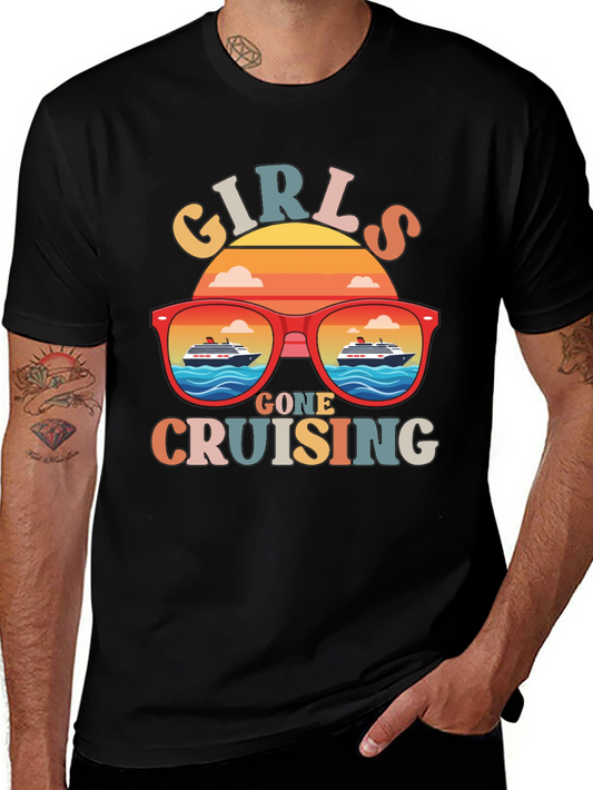 Girls Gone Cruising T-Shirt Retro Cruise Vacation Tee