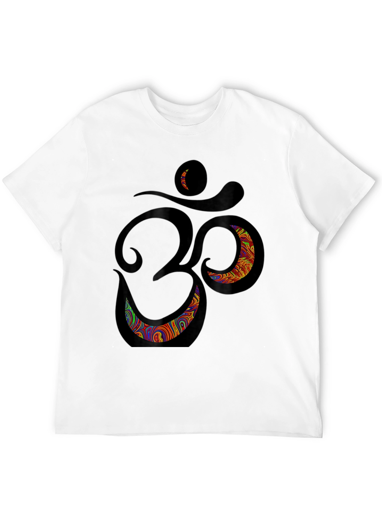 Om Psychedelic Graphic T-Shirt - Black