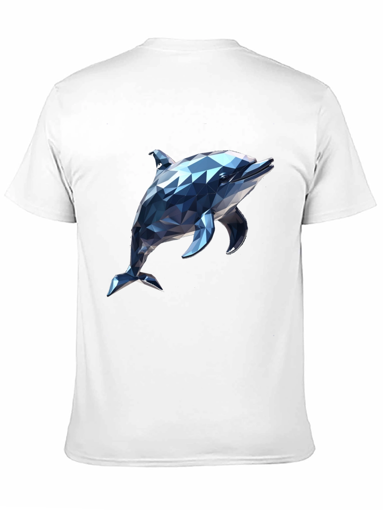 Geometric Dolphin Graphic T-Shirt - Modern Style