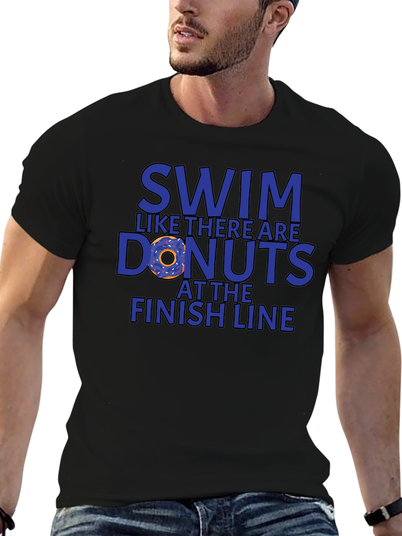 Swim for Donuts Graphic T-Shirt