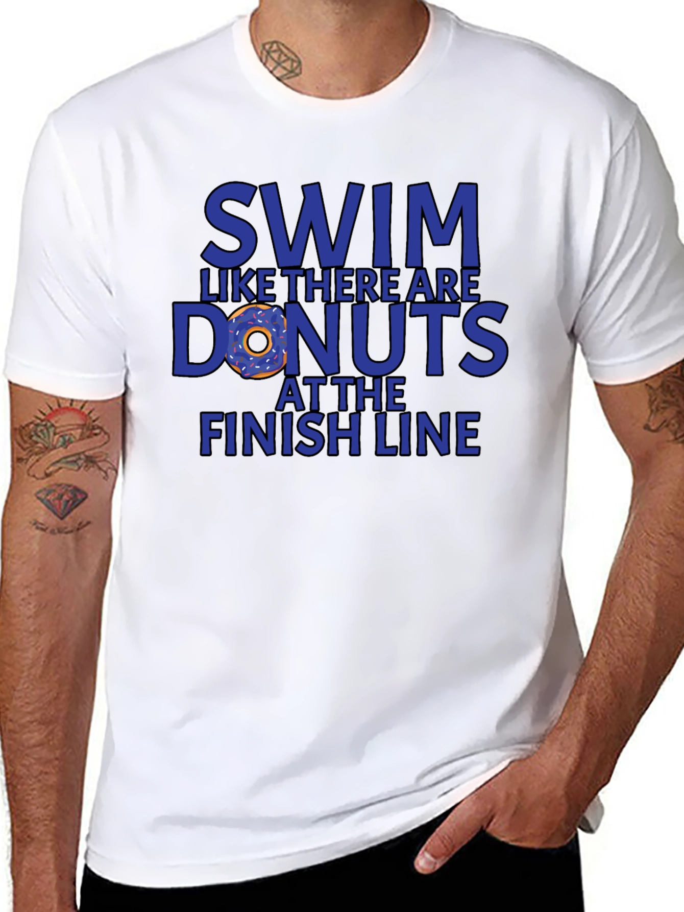 Swim for Donuts Graphic T-Shirt