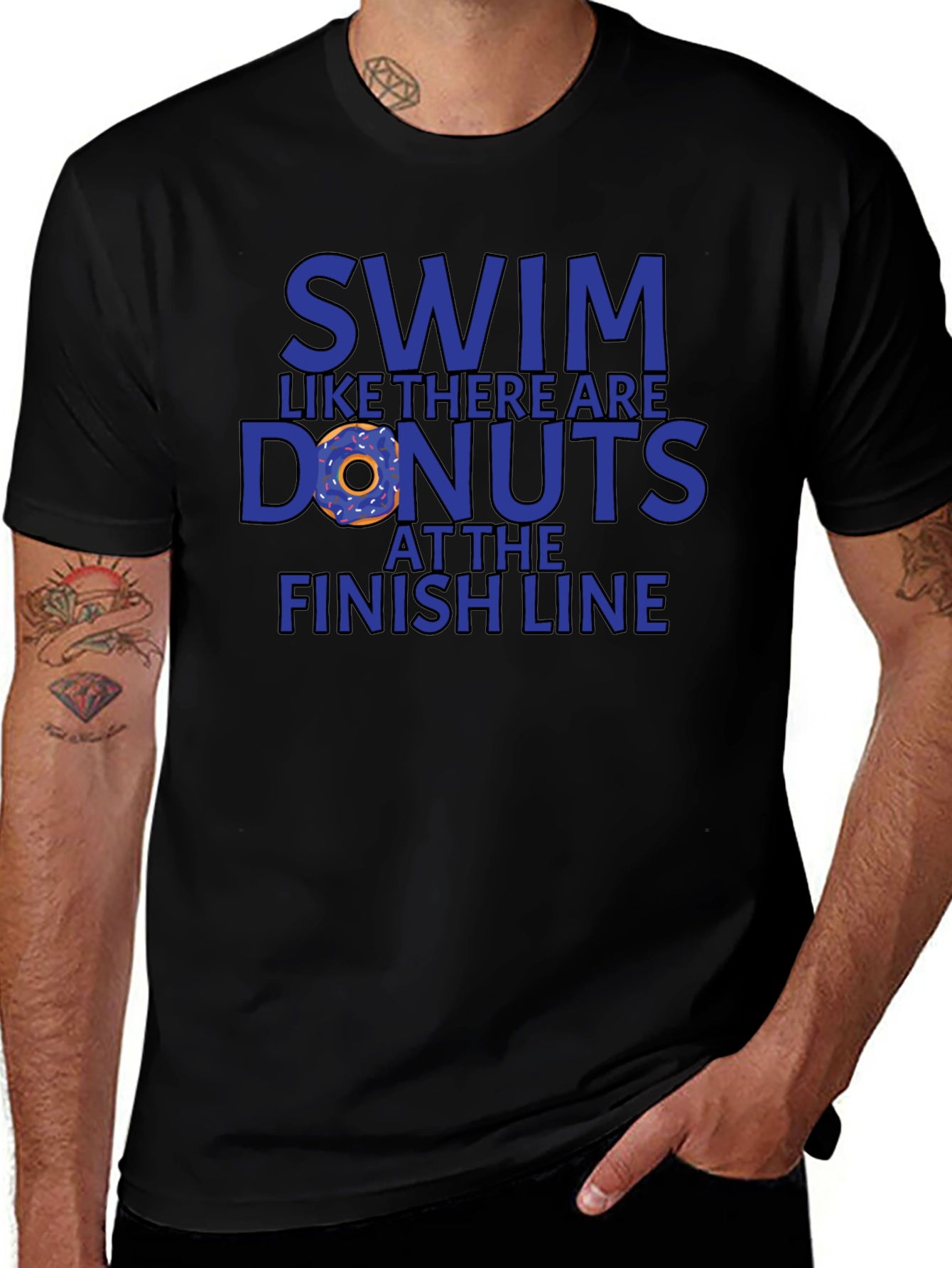 Swim for Donuts Graphic T-Shirt