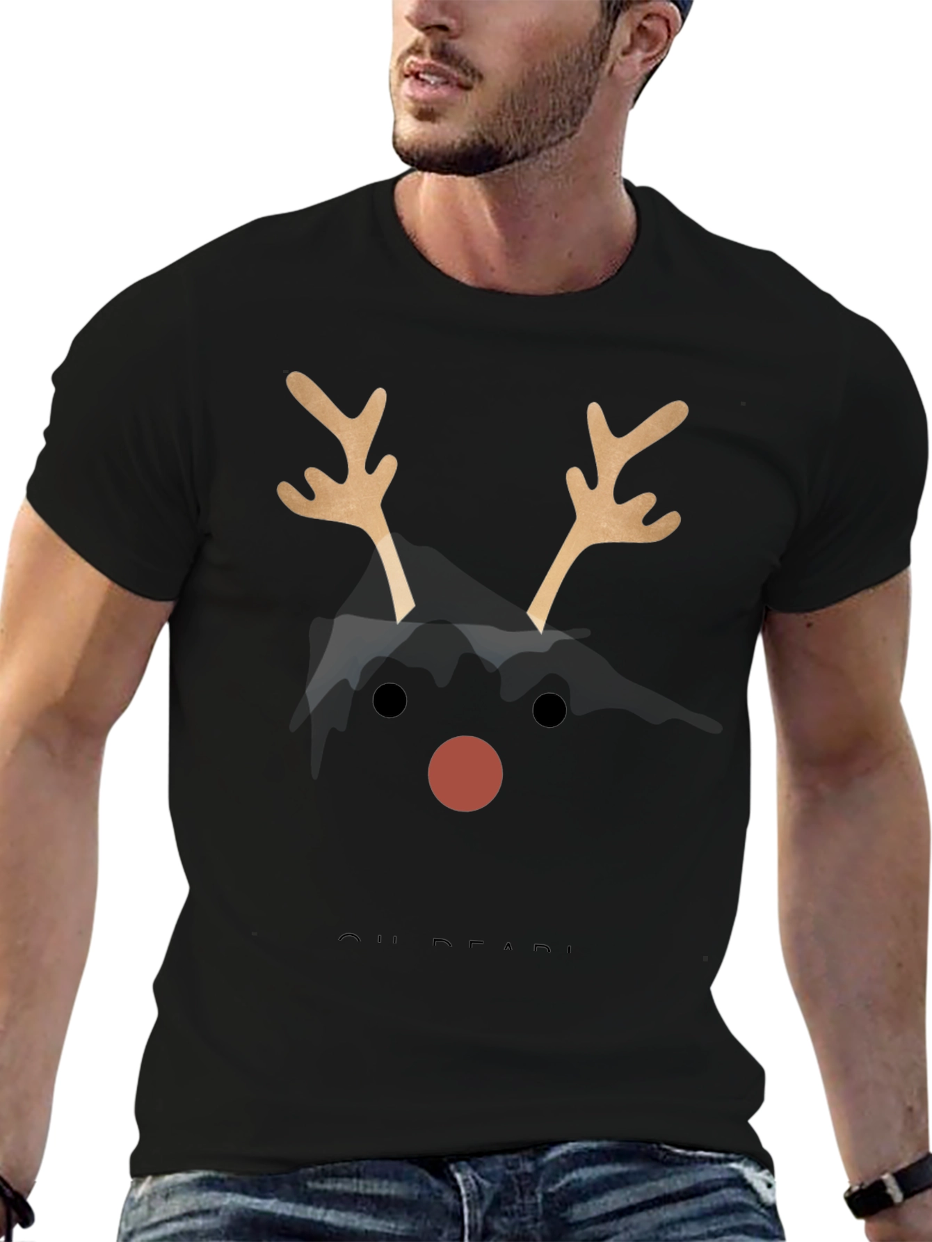 Reindeer Nose Christmas Tee Shirt