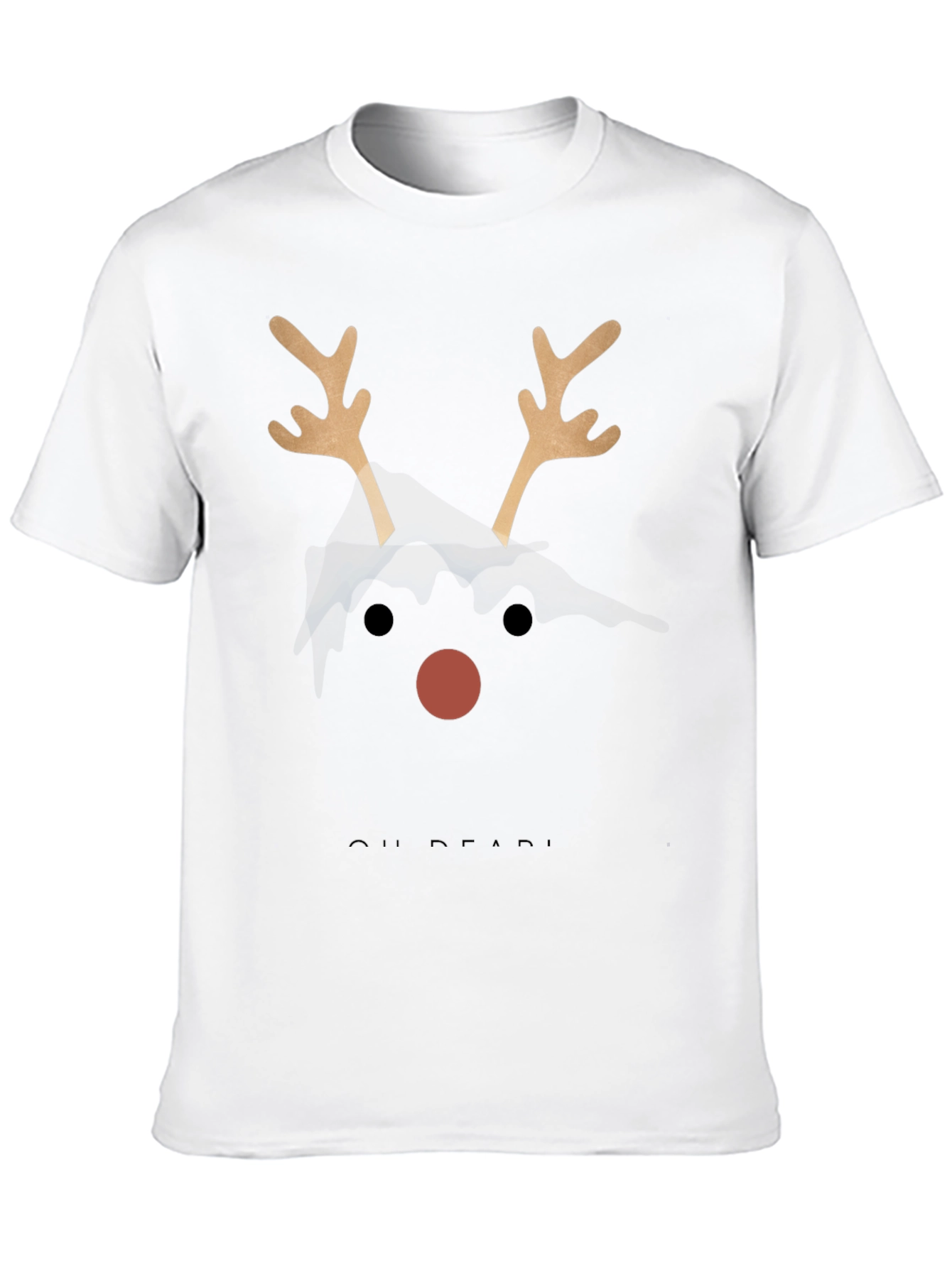 Reindeer Nose Christmas Tee Shirt