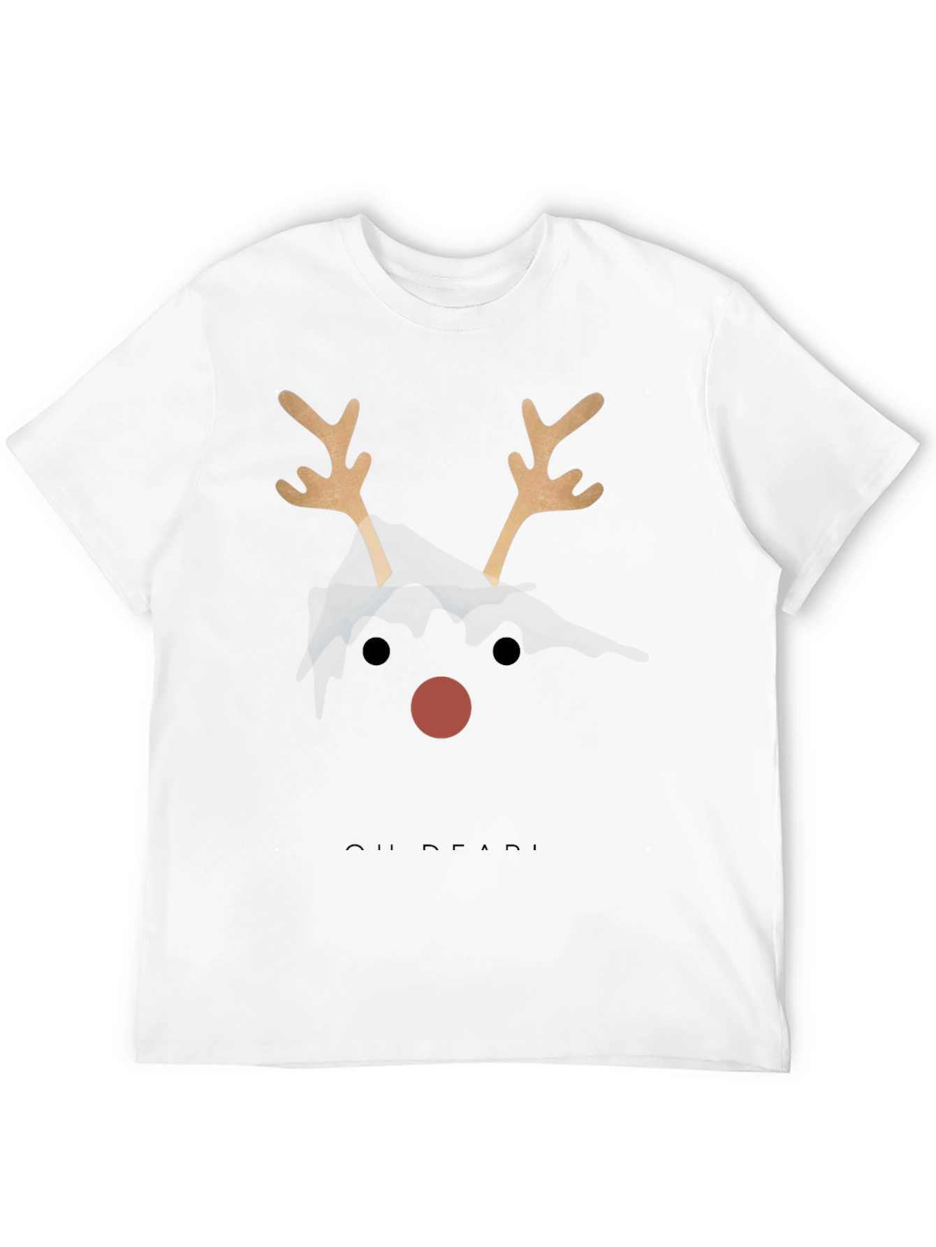 Reindeer Nose Christmas Tee Shirt