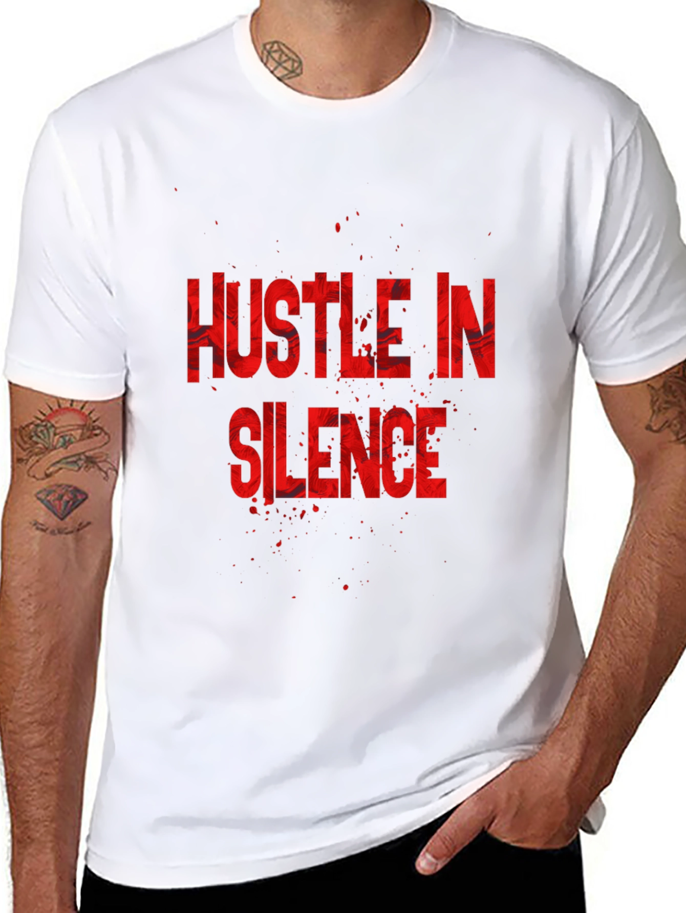 Hustle in Silence Graphic T-Shirt