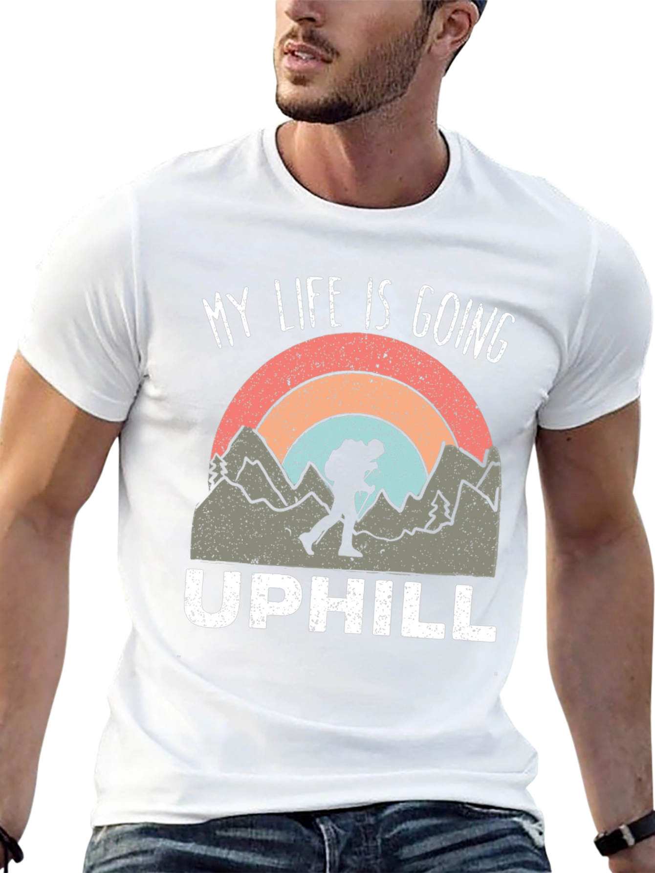 My Life is Going Uphill Hiking T-Shirt
