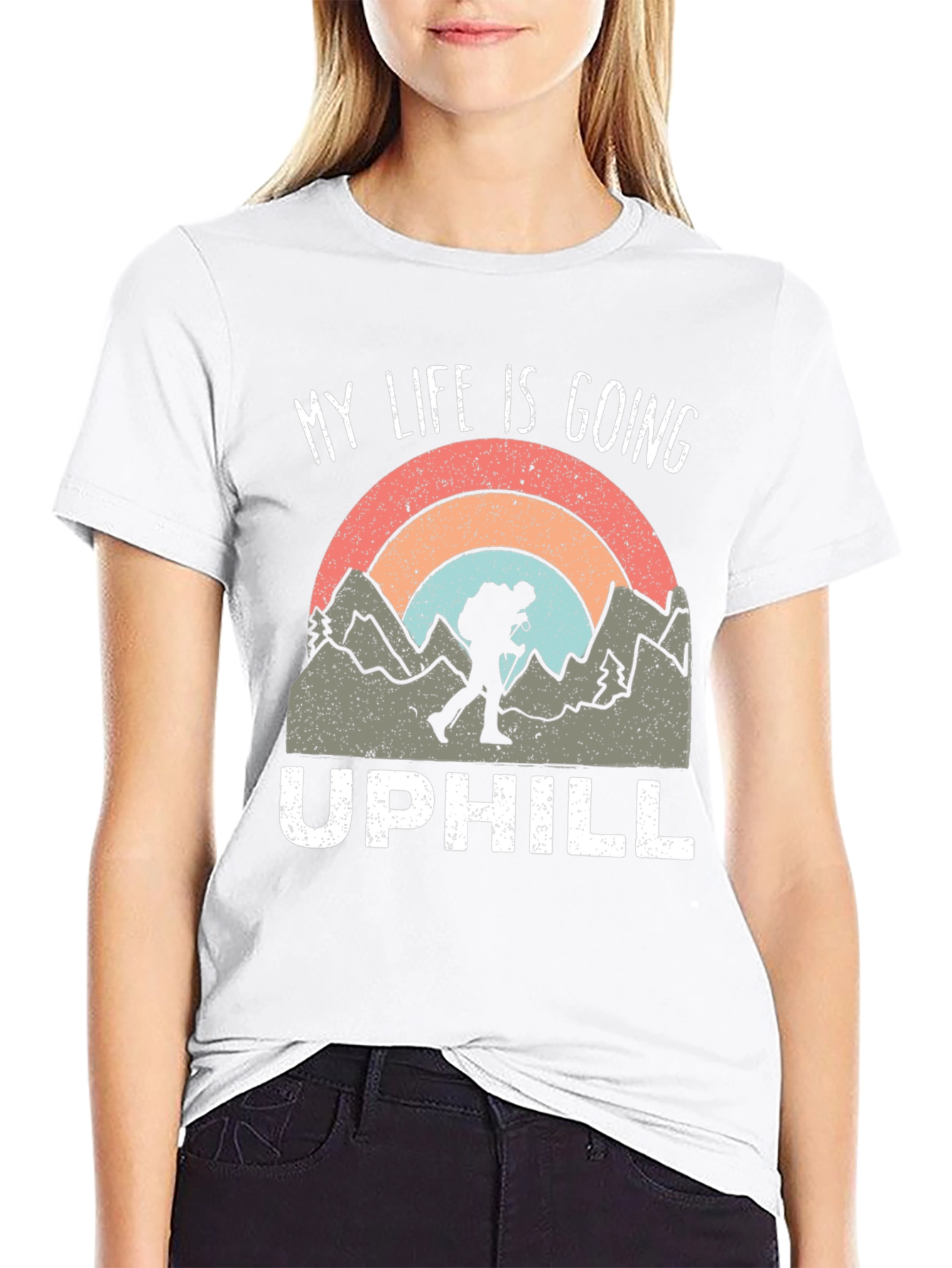 My Life is Going Uphill Hiking T-Shirt