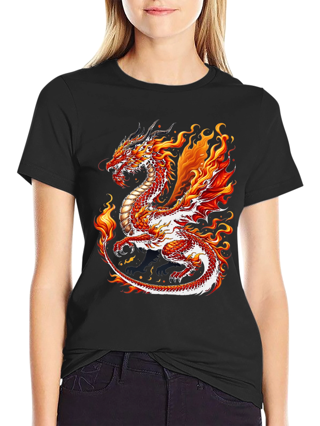 Fiery Dragon Graphic Tee