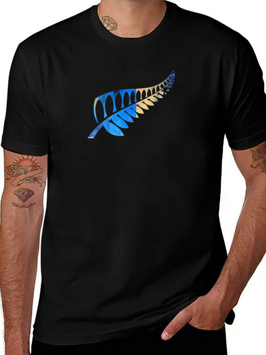 Fern Print Black T-Shirt