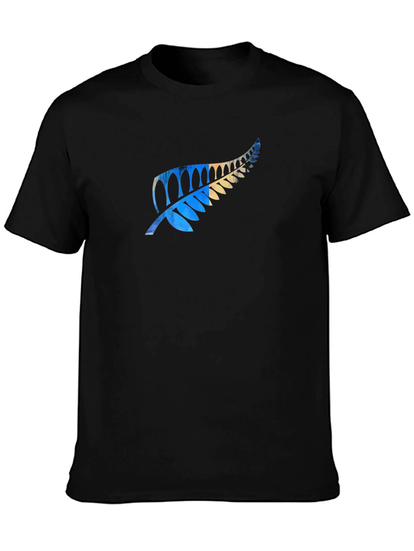 Fern Print Black T-Shirt