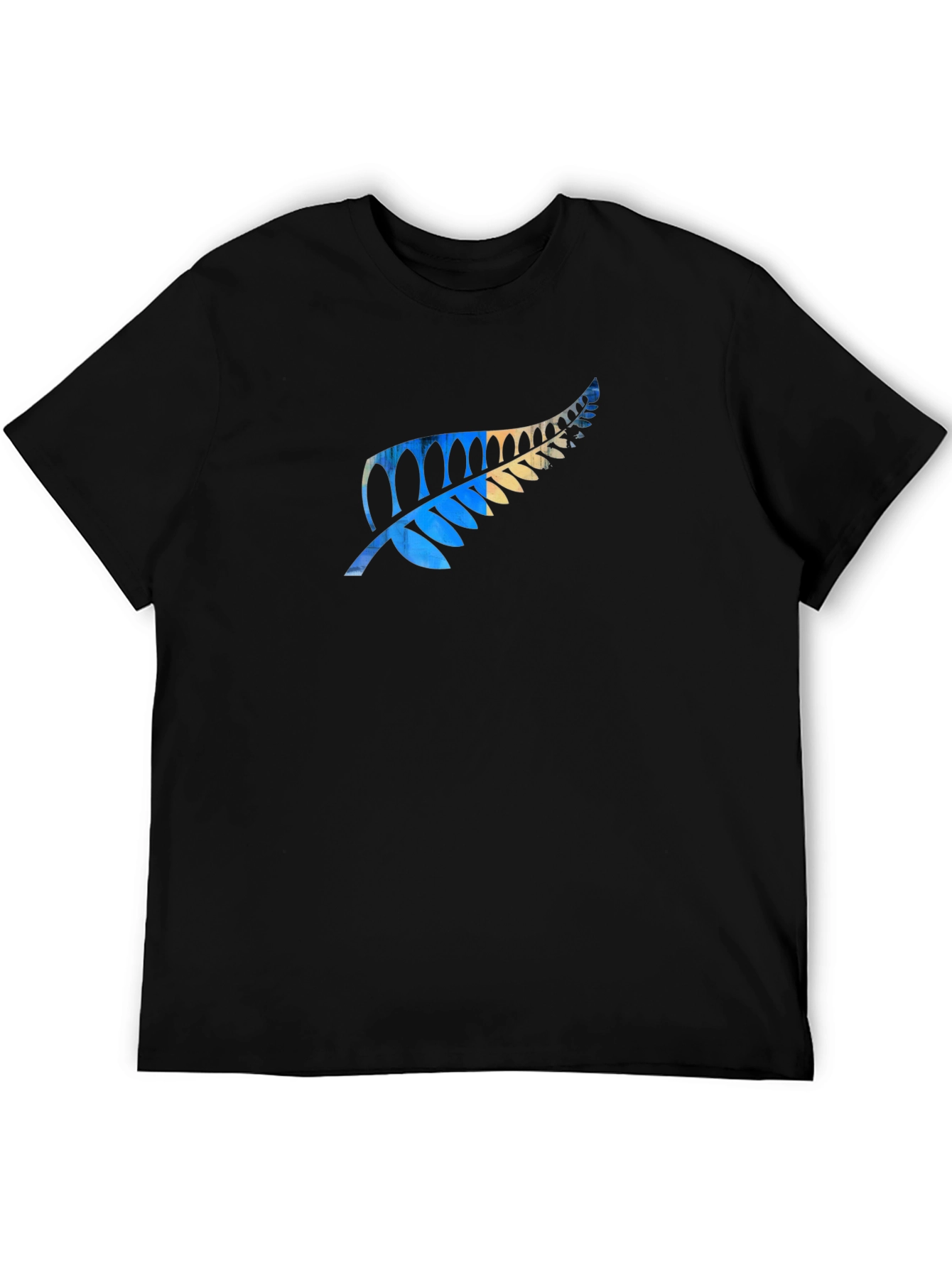Fern Print Black T-Shirt