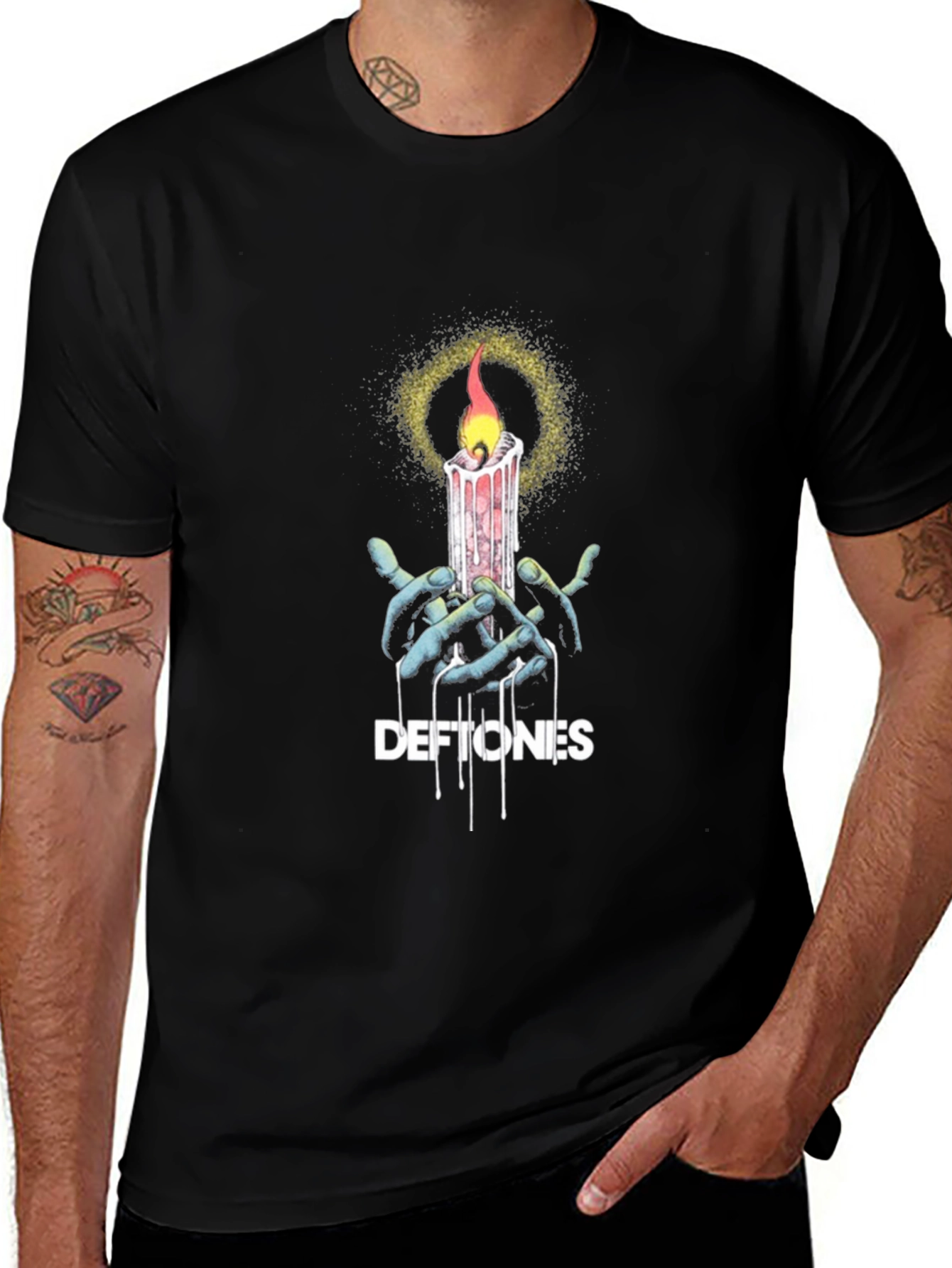 Deftones Candle T-Shirt - Black