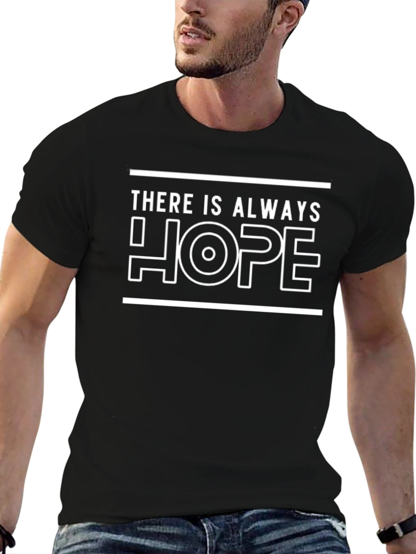 Always Hope Graphic Tee - Mens Black T-Shirt