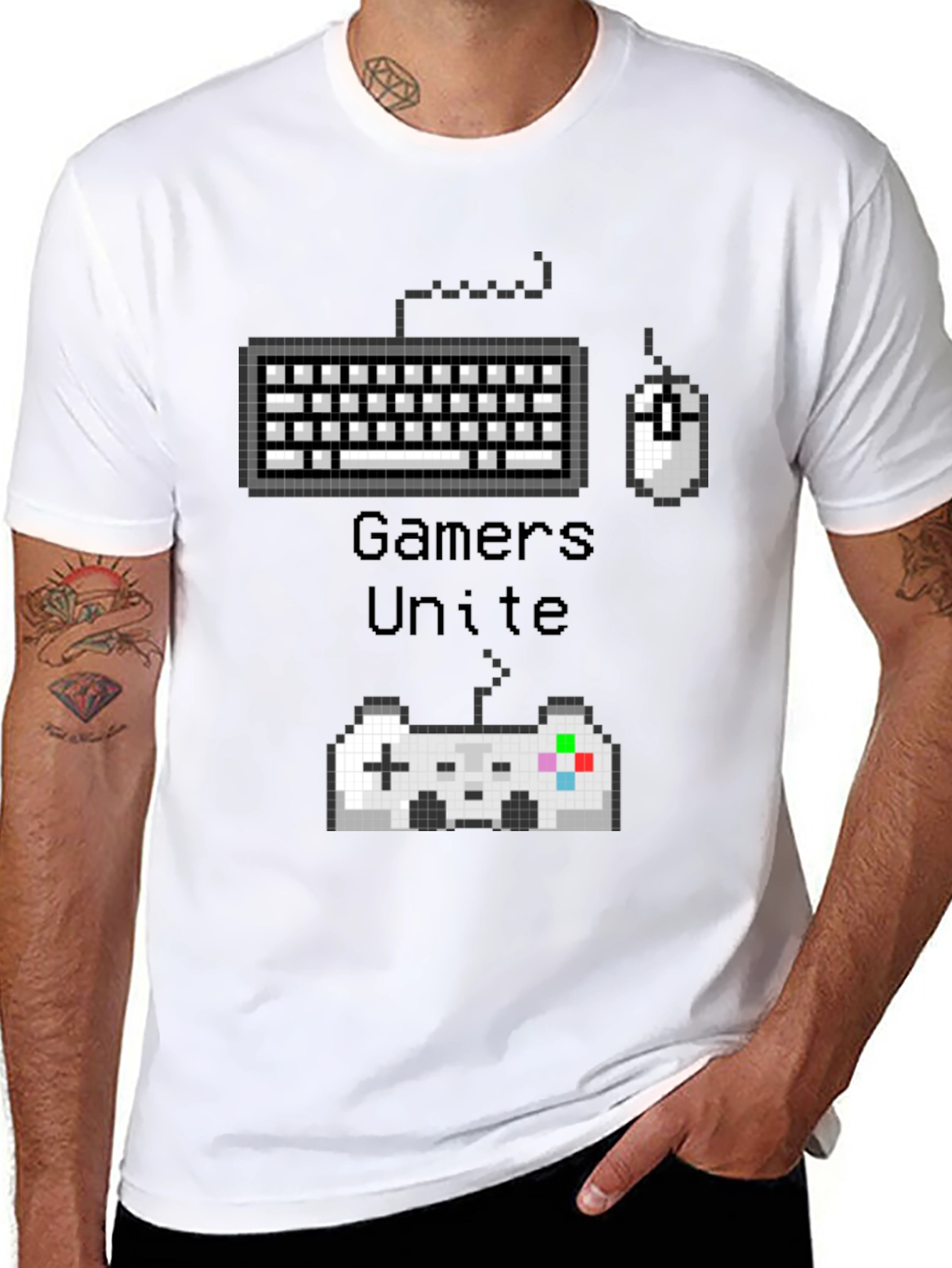 Gamers Unite Black T-Shirt