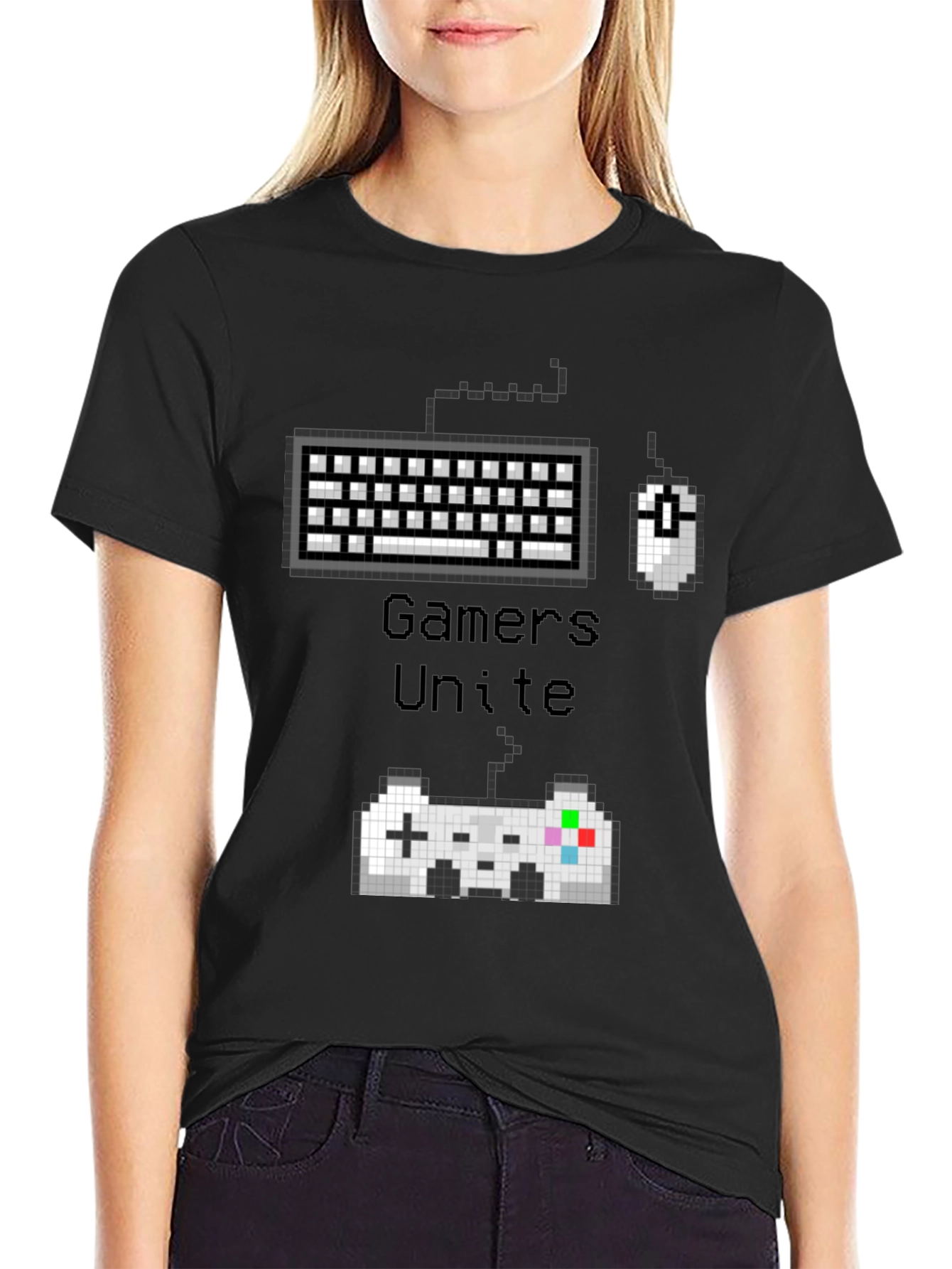 Gamers Unite Black T-Shirt