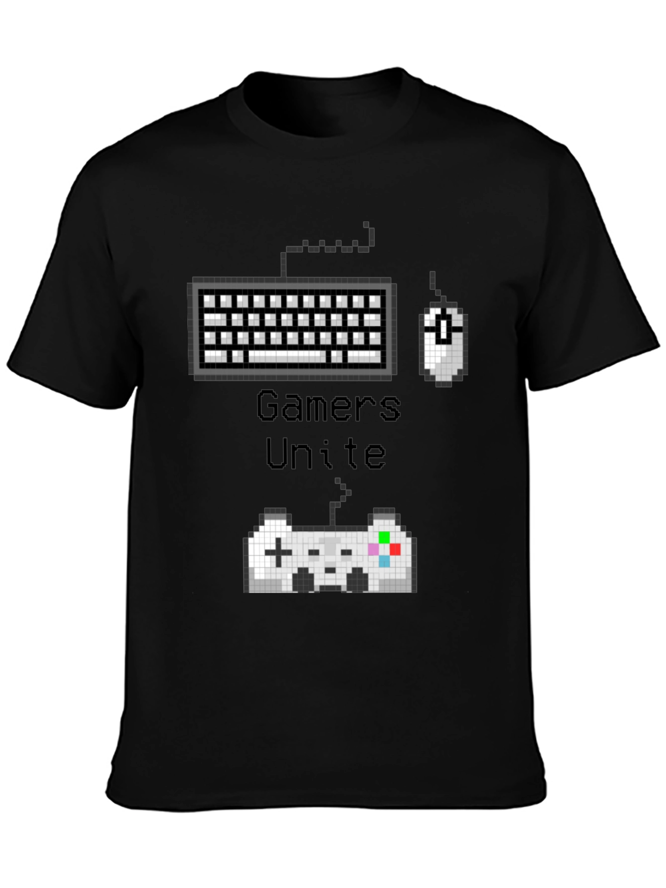 Gamers Unite Black T-Shirt