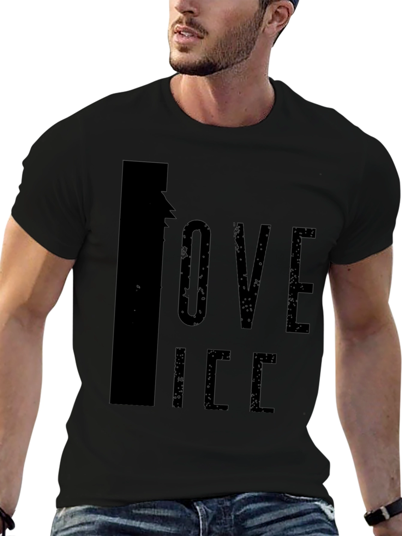 I Love Ice Black Graphic Tee