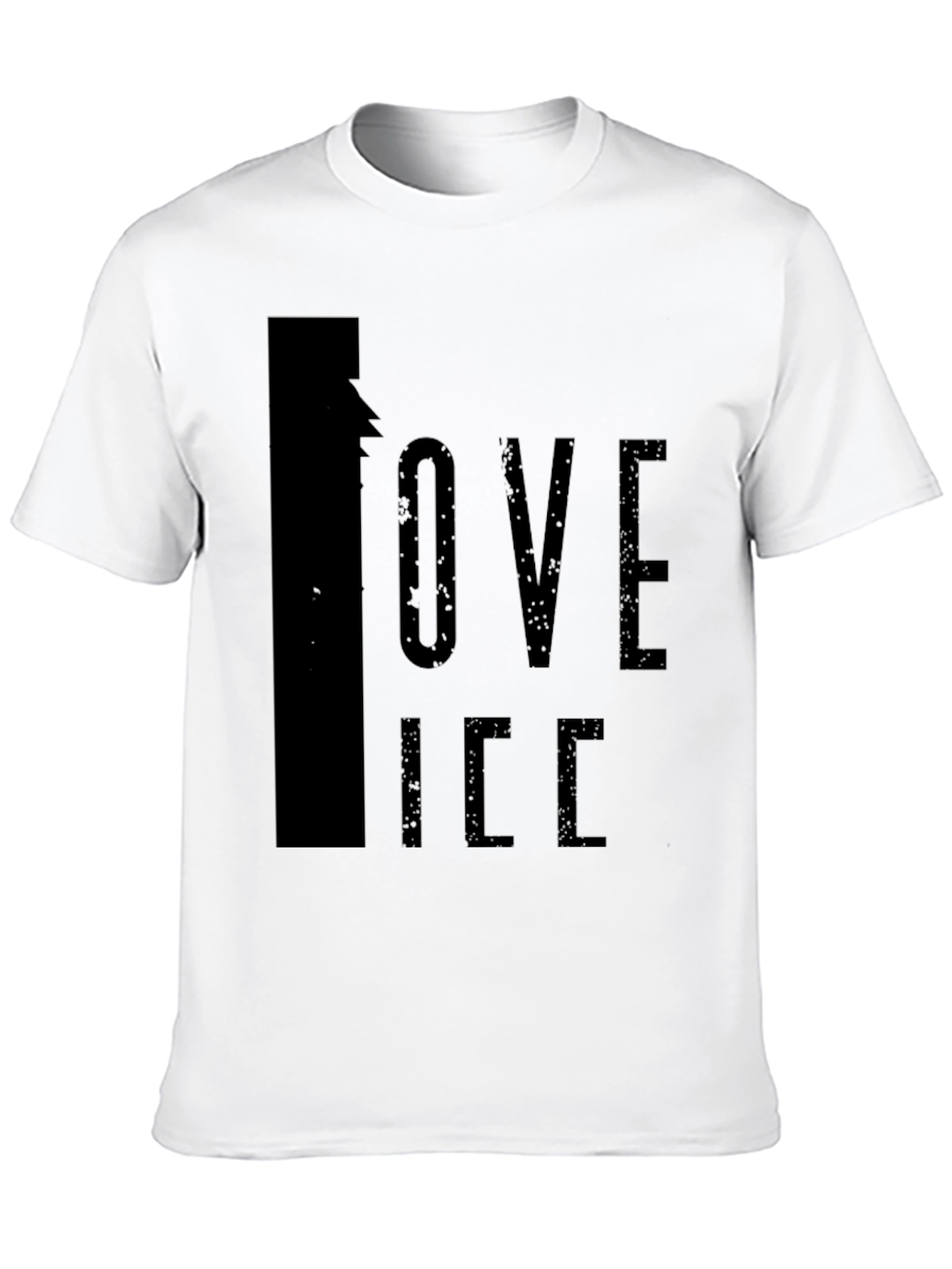 I Love Ice Black Graphic Tee