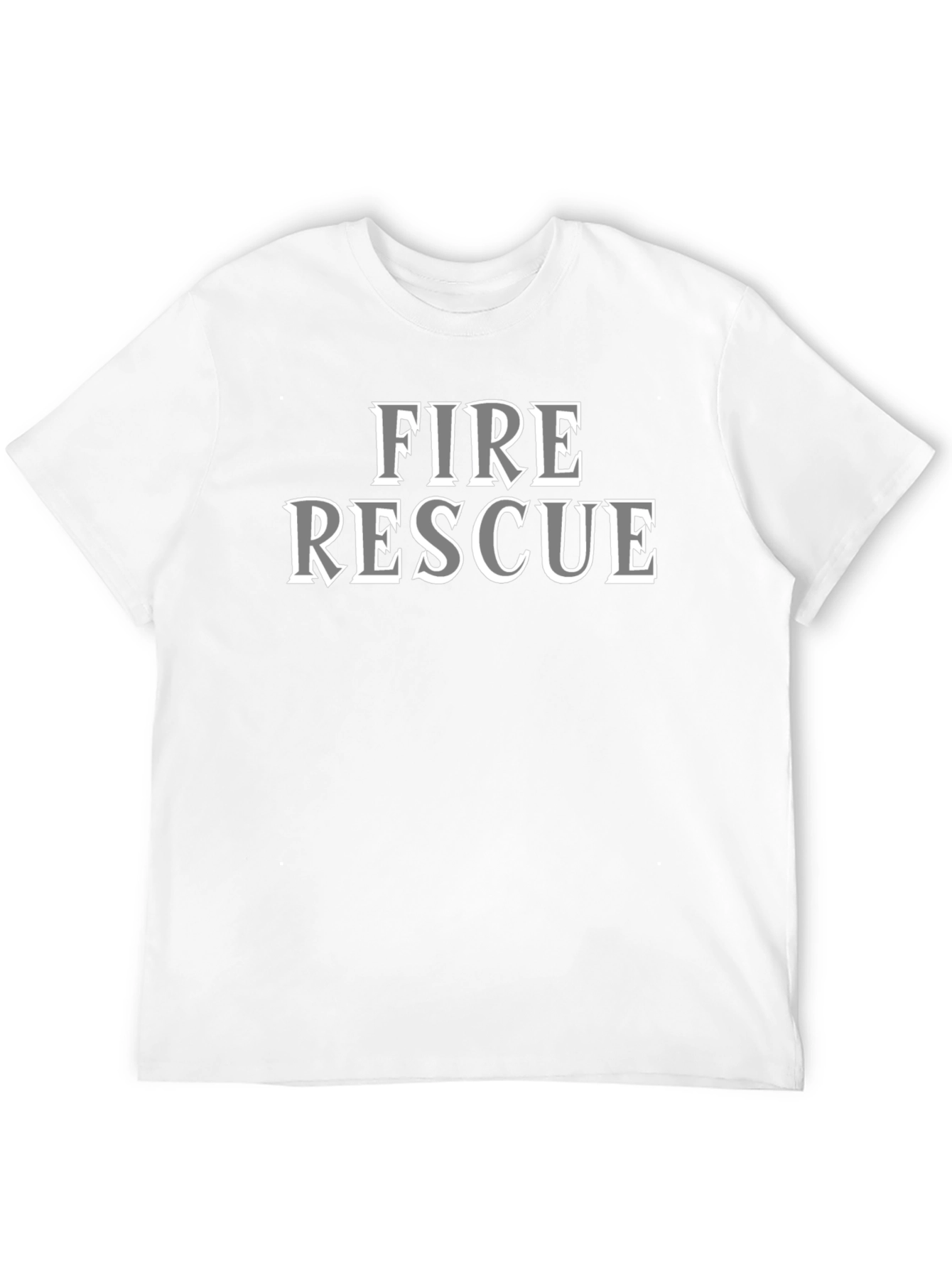 Fire Rescue T-Shirt - Black Graphic Tee
