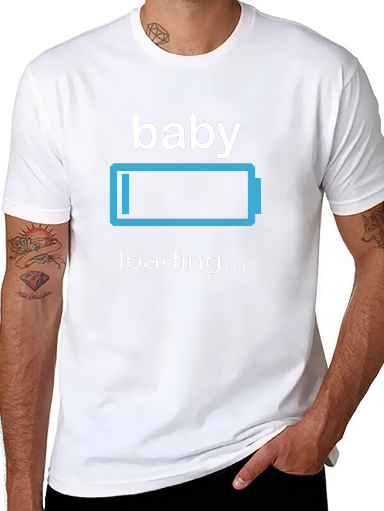 Baby Loading T-Shirt Pregnancy Announcement Tee